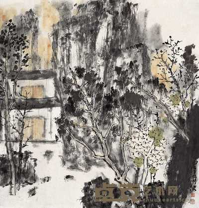 刘明波 2005年作 深山图 镜心 68×68cm